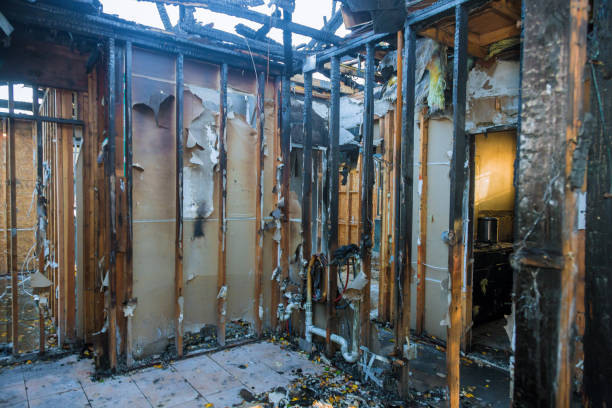 Professional Fire Damage Removal technician working in McHenry, IL